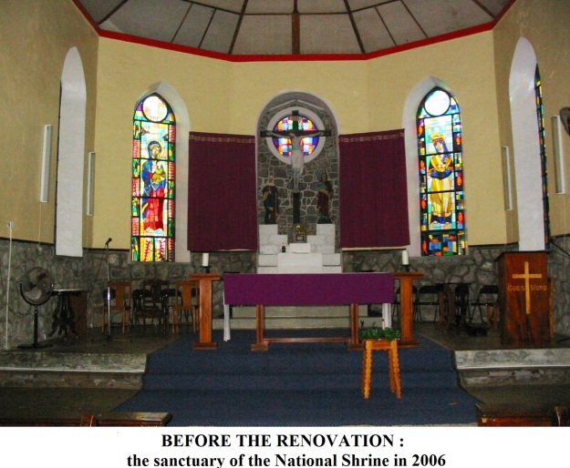 BEFORE THE RENOVATION  the sanctuary Pointe Michel in 2006