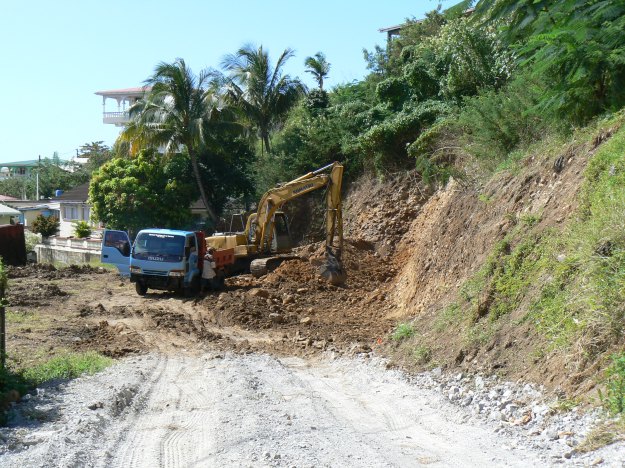 EXCAVATION WORKS for the new HOLY FAMILY chapel in Mahaut